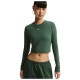 Nike Γυναικεία μακρυμάνικη μπλούζα Sportswear Chill Knit Longsleeve Cropped Top